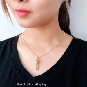 Love Style I – Beautiful Couple-hug Pendant Necklace Chain