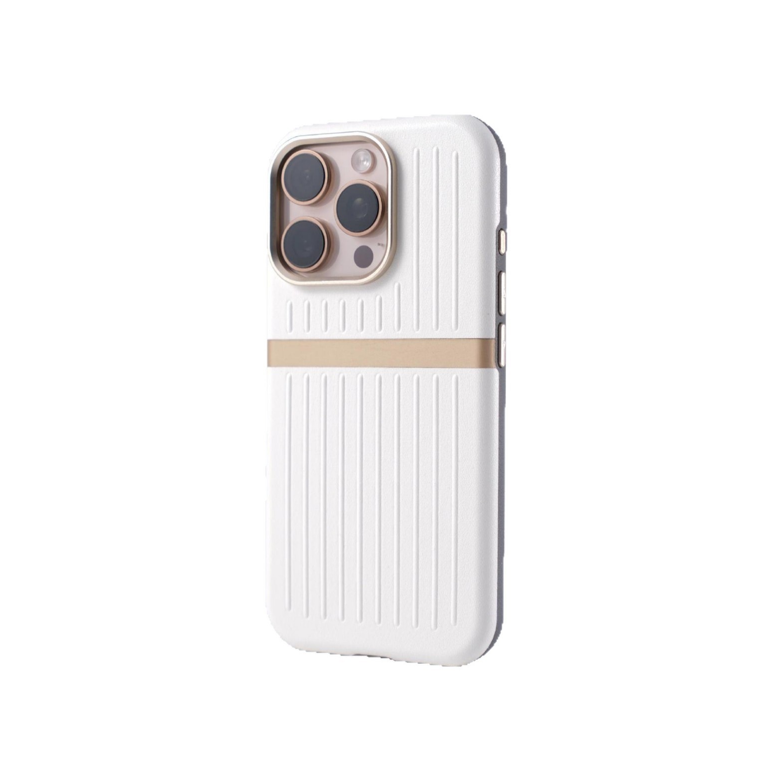 MagSafe-Compatible Ribbed Faux Leather iPhone Case – Magnetic Shock-Resistant Business Cover - Image 9