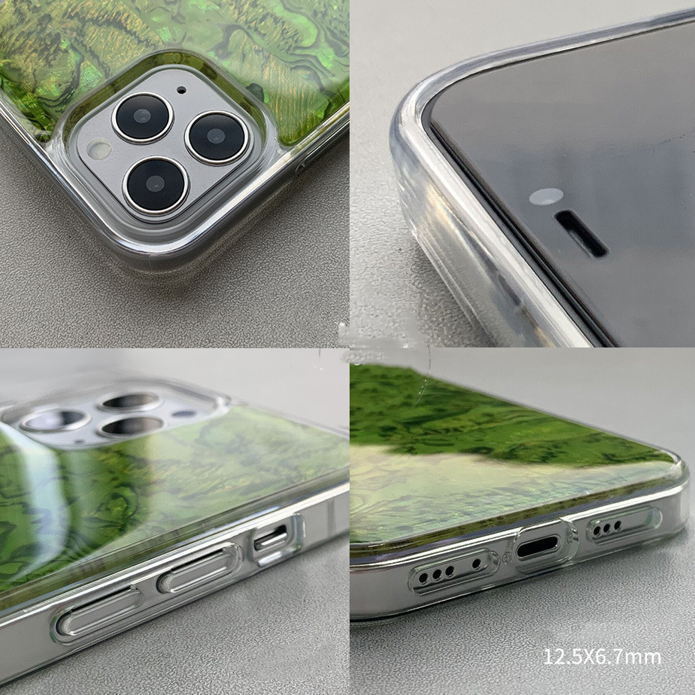 Iridescent Abalone Shell-Effect iPhone Case with Clear Bumper - Image 9
