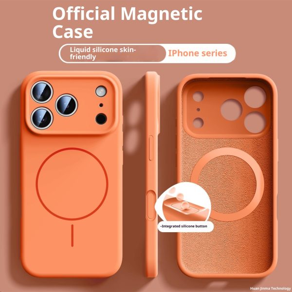 MagSafe-Compatible Liquid Silicone iPhone 17 Case – Soft-Touch Magnetic Protective Cover