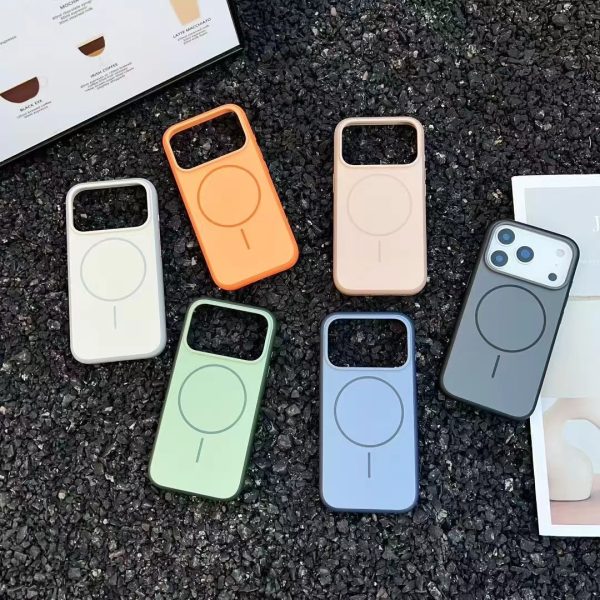 MagSafe-Compatible iPhone 17 Series Case – Frosted PC + TPU Magnetic Protective Cover