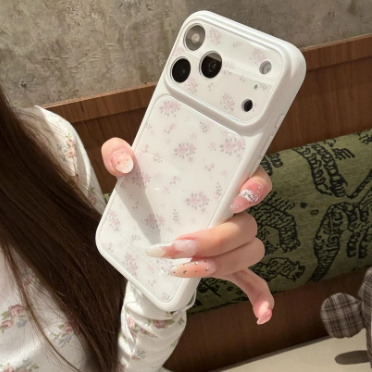Pink Peony Floral iPhone Case – Soft-Edge Acrylic Protective Cover