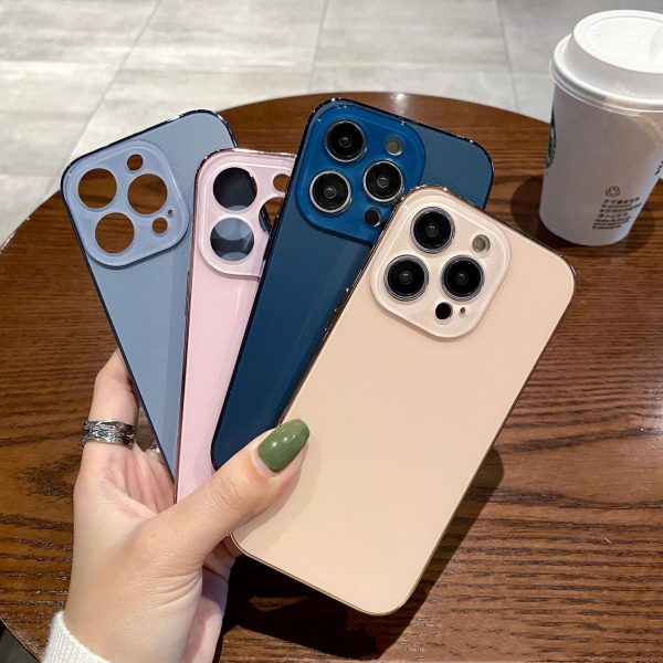 Frosted Acrylic iPhone Case – Matte Anti-Fingerprint TPU Protective Cover