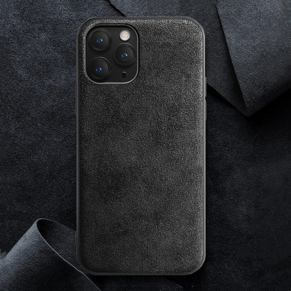 Suede-Texture iPhone Case – Luxury Full-Cover Protective Back Cover