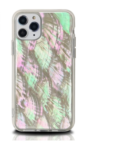 Iridescent Abalone Shell-Effect iPhone Case with Clear Bumper - Image 2