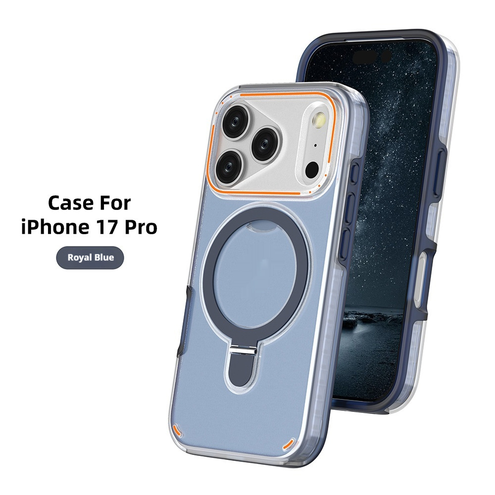 MagSafe-Compatible iPhone 17 Series Case with 360° Rotating Ring Stand – Shockproof Magnetic Cover - Image 7