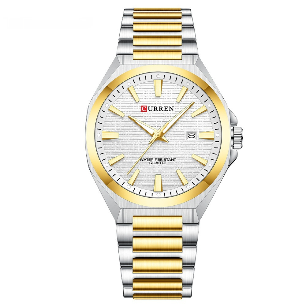 Men’s Retro Minimalist Large-Dial Watch – Casual Metal-Bracelet Wristwatch - Image 6