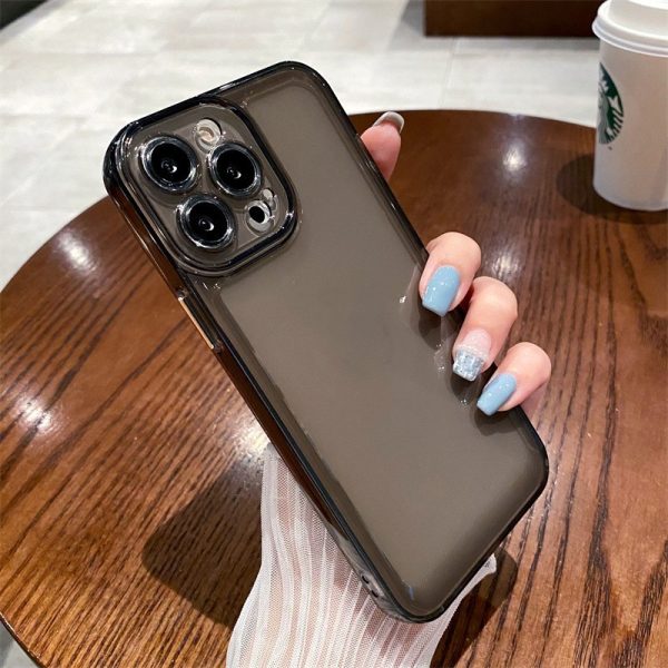 Electroplated Clear iPhone Case – Shock-Resistant TPU Protective Cover