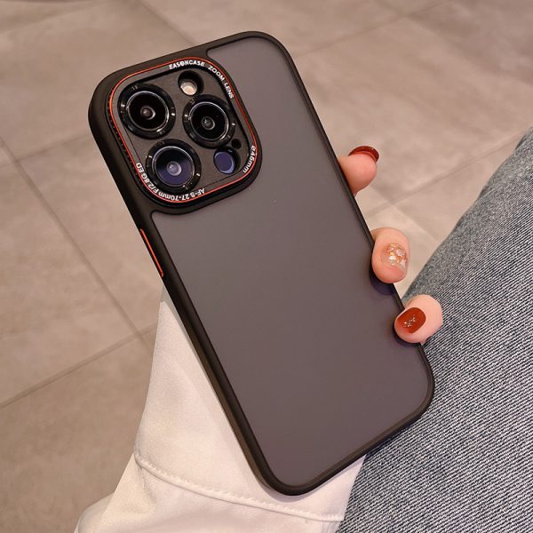 Frosted Soft-Touch iPhone Case – Shock-Resistant PC + TPU Protective Cover