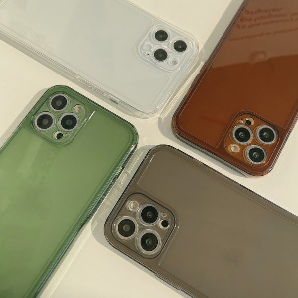 Transparent Tinted iPhone Case – Slim Soft TPU Protective Cover