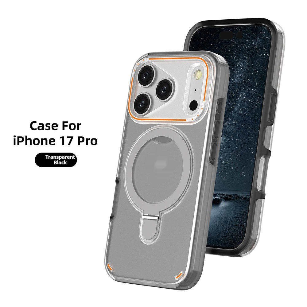 MagSafe-Compatible iPhone 17 Series Case with 360° Rotating Ring Stand – Shockproof Magnetic Cover - Image 6