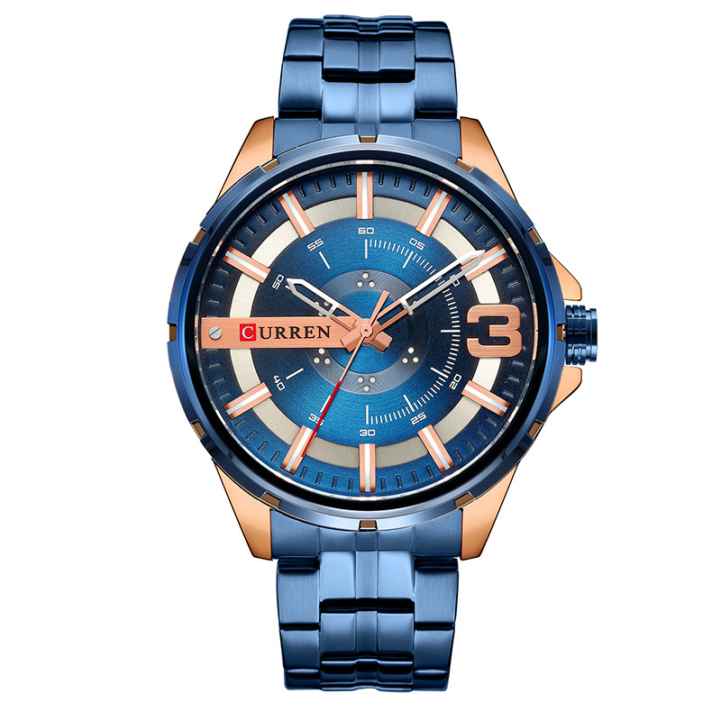 Men’s Business-Casual Quartz Watch – Water-Resistant Stainless-Steel Wristwatch - Image 5