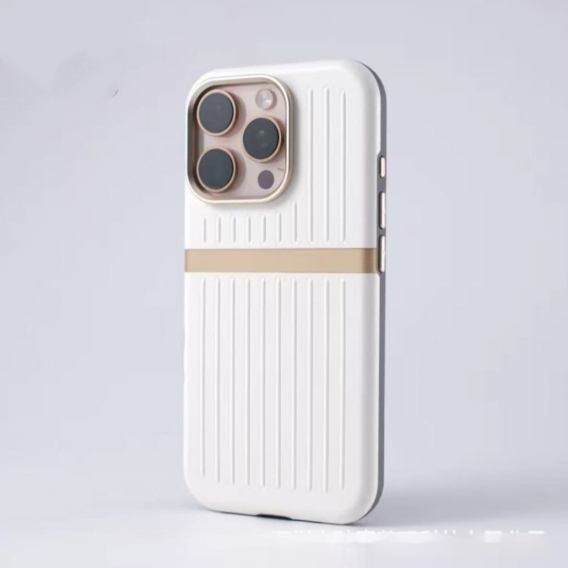 MagSafe-Compatible Ribbed Faux Leather iPhone Case – Magnetic Shock-Resistant Business Cover - Image 10