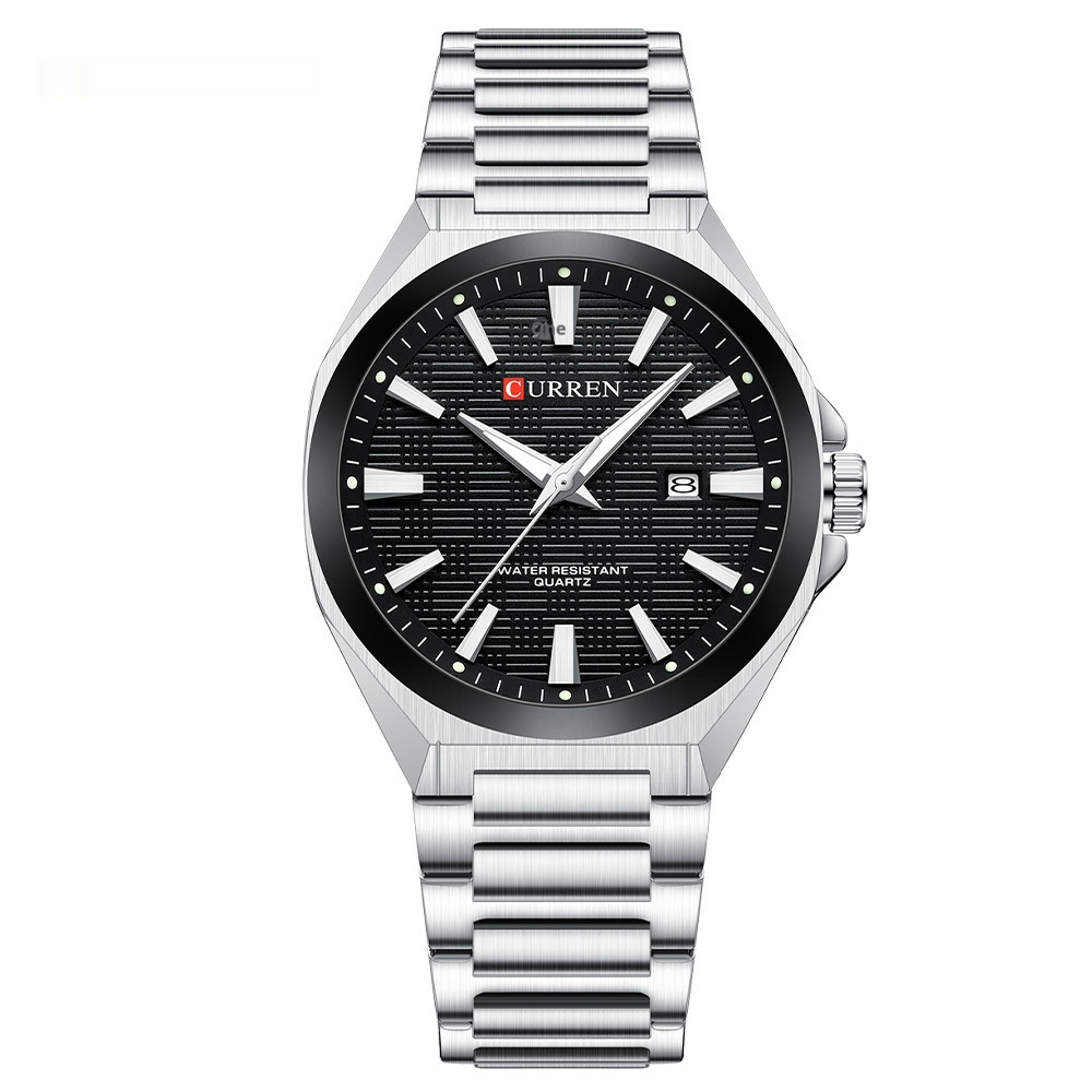 Men’s Retro Minimalist Large-Dial Watch – Casual Metal-Bracelet Wristwatch - Image 5