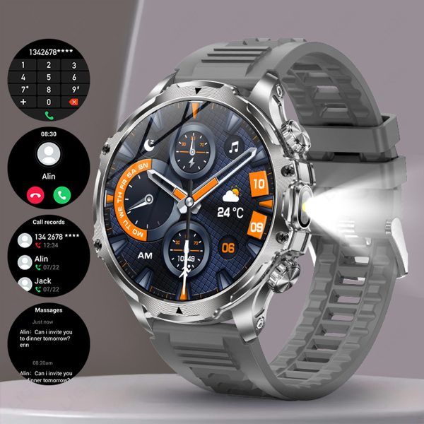 AK75 Bluetooth Calling Smartwatch with Sports, Sleep & Wellness Tracking