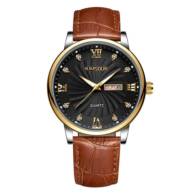 Men’s Luminous Quartz Watch – 42mm Day-Date Business-Casual Wristwatch - Image 4