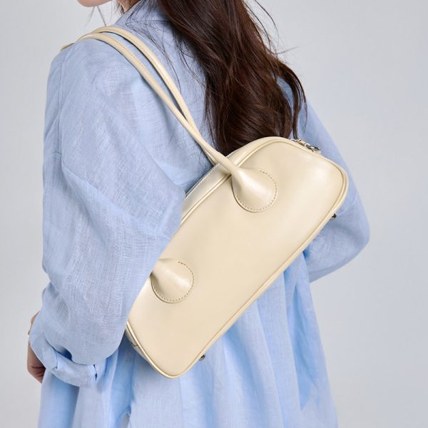 Women’s Genuine Nappa Leather East-West Shoulder Bag