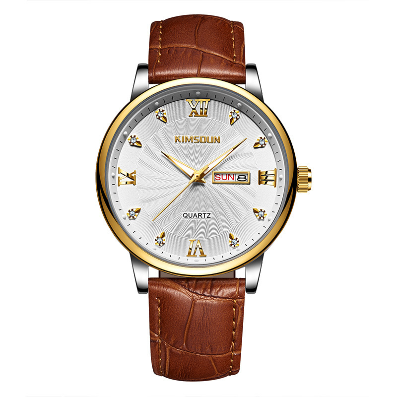 Men’s Luminous Quartz Watch – 42mm Day-Date Business-Casual Wristwatch - Image 9