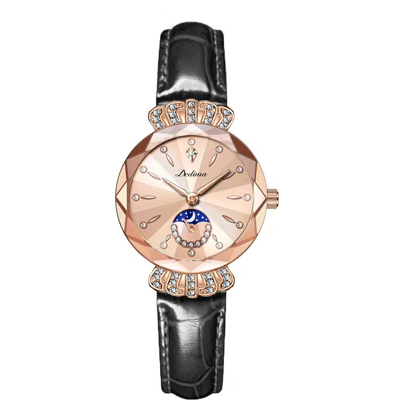 Women’s Crystal-Embellished 30M Water-Resistant Quartz Watch