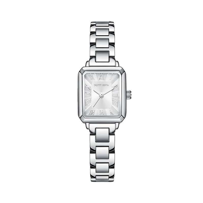 Women’s Crystal-Accented Rectangular-Dial Fashion Watch - Image 4