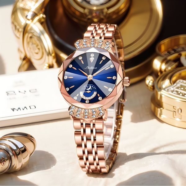 Women’s Crystal-Embellished 30M Water-Resistant Quartz Watch