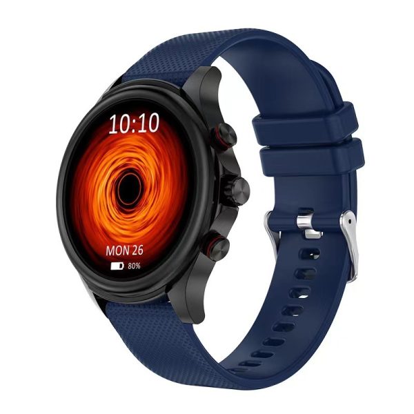 Round-Screen Smartwatch with Heart Rate, Blood Pressure & Blood Oxygen Tracking