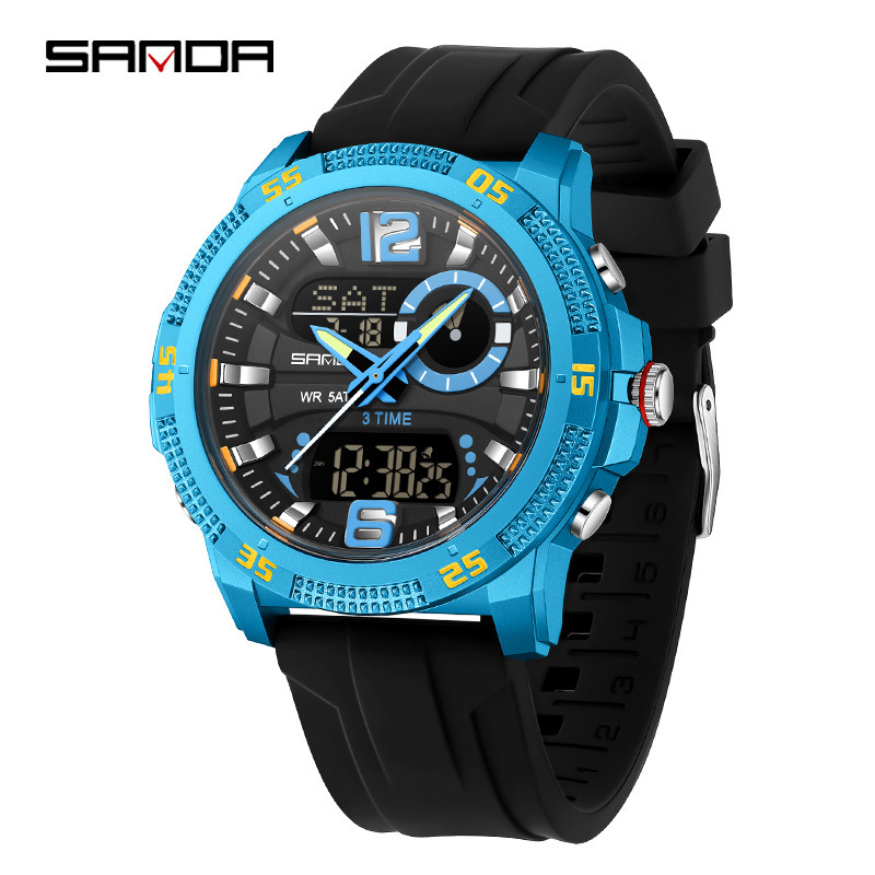 SANDA Men’s Analog-Digital Sports Watch with Alarm & Luminous Display - Image 10
