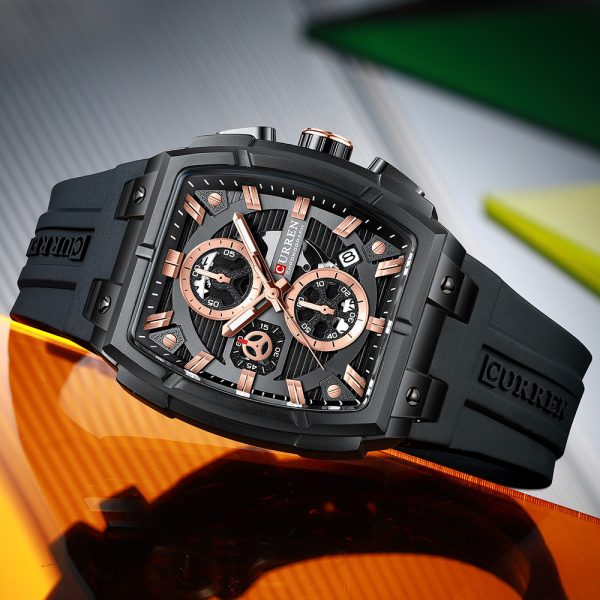Kairun Men’s Six-Hand Quartz Watch – Water-Resistant Calendar Sports Wristwatch