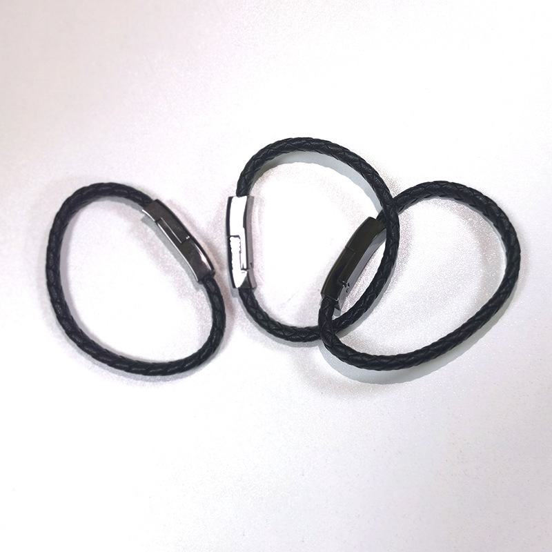 Leather Bracelet USB Charging Cable - Image 4