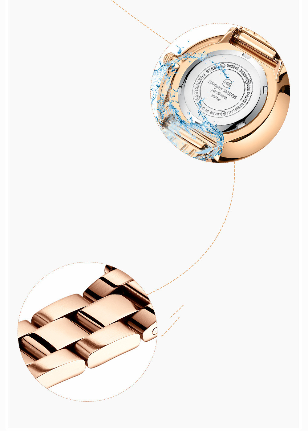 38mm Stainless Steel Bracelet Watch - Image 6