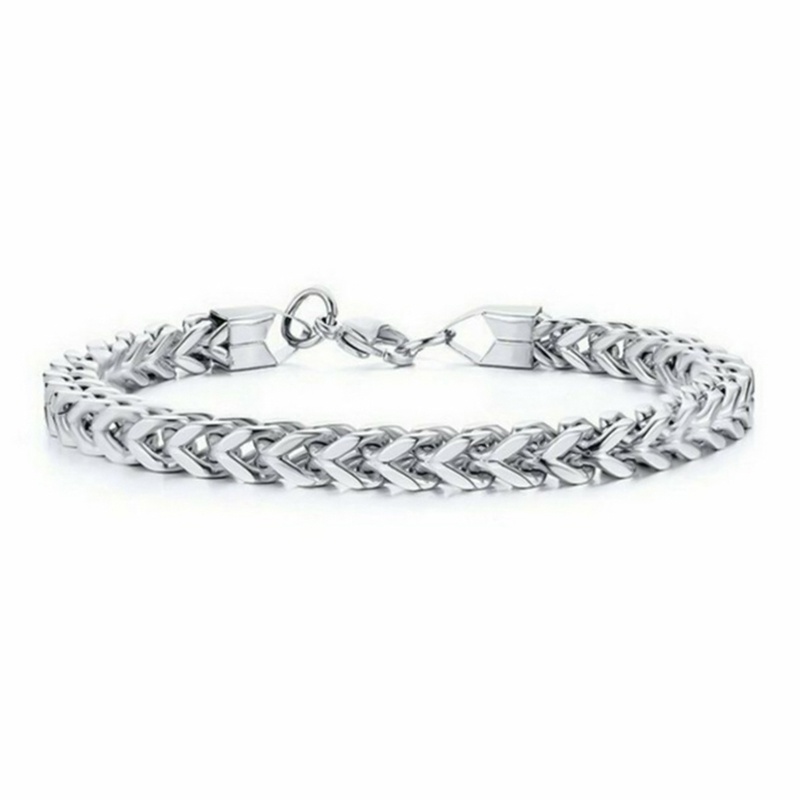 Men’s Stainless Steel Link Chain Bracelet - Image 10