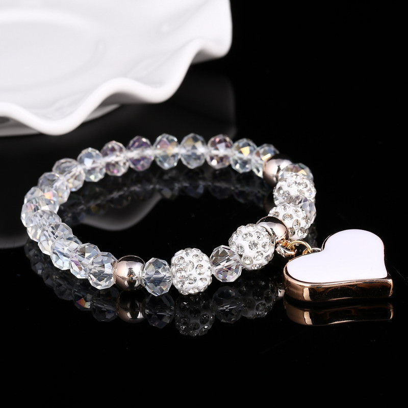 Crystal Butterfly Heart Bracelet - Image 2