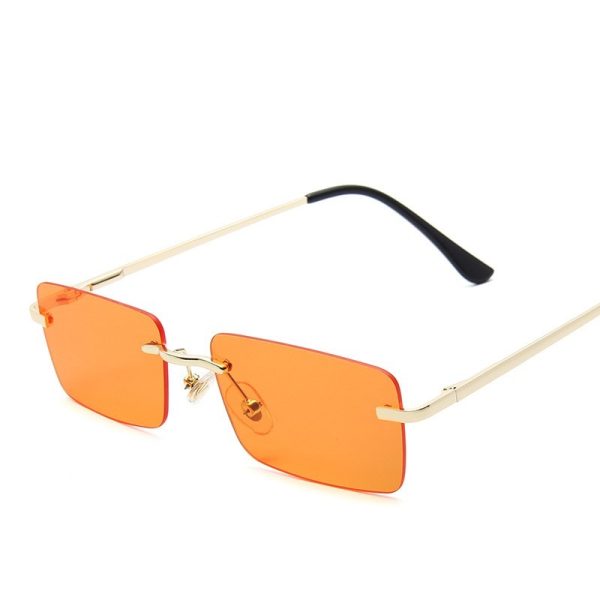 Small-Frame Rimless Sunglasses