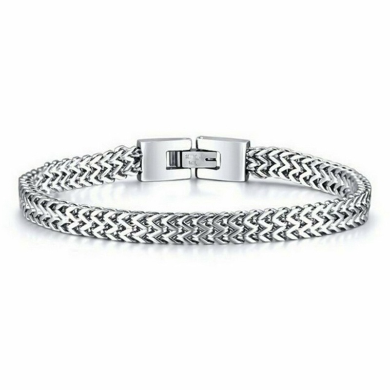 Men’s Stainless Steel Link Chain Bracelet - Image 4