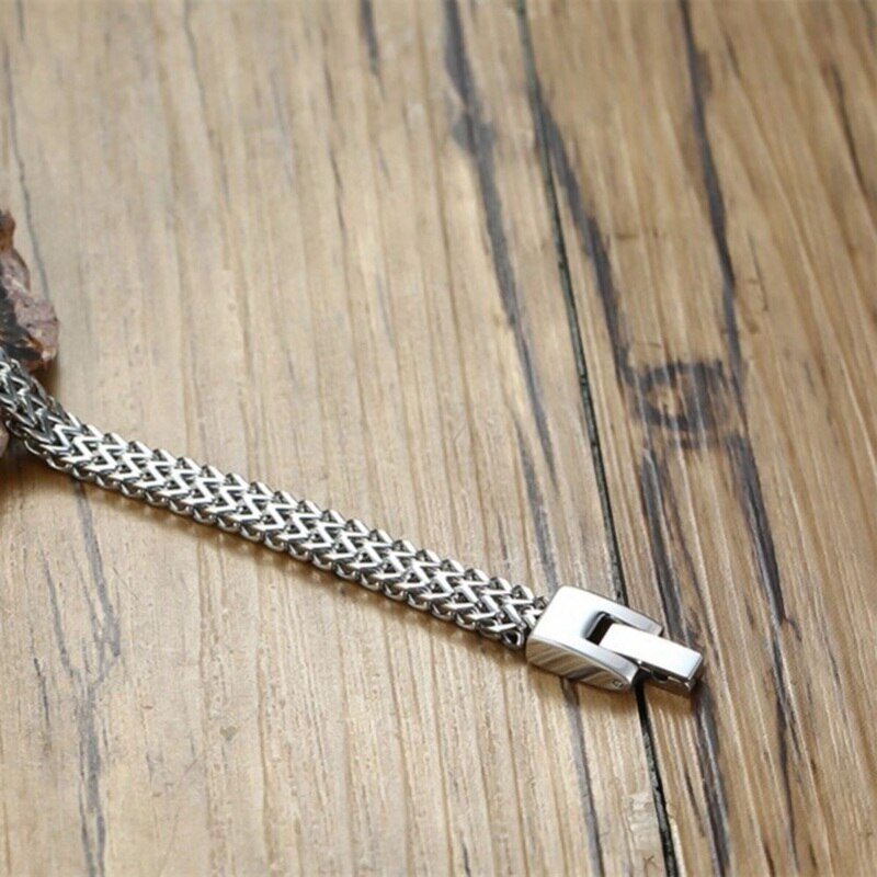 Men’s Stainless Steel Link Chain Bracelet - Image 9