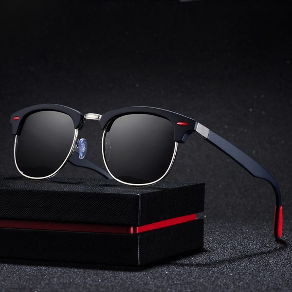 Men’s Vintage Polarized PC Sunglasses with UV400 Protection