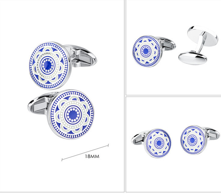 Savas Round French Shirt Cufflinks - Image 7