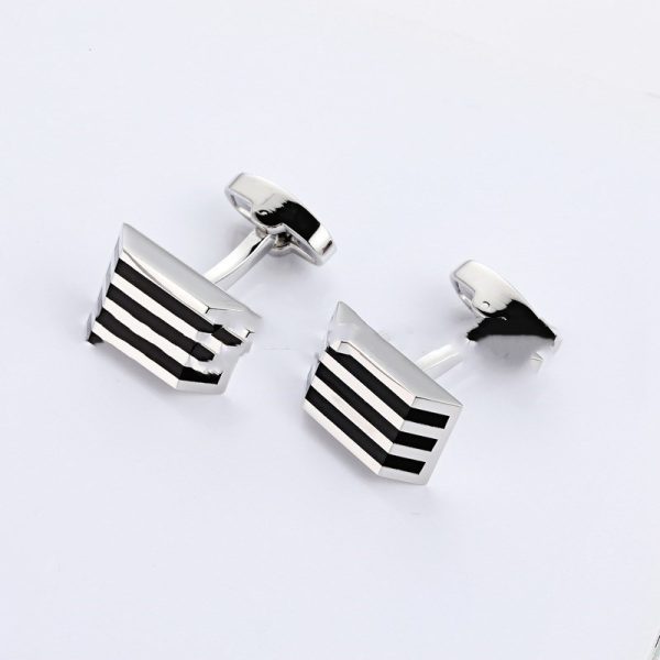 Black Opal-Inspired Curved Cufflinks