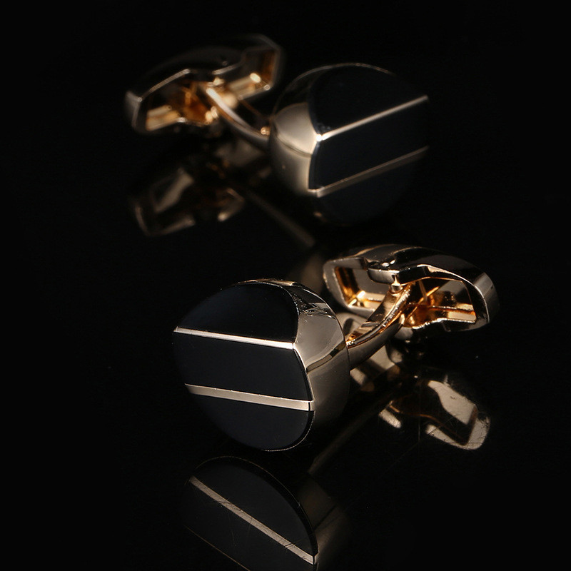 Rose Gold-Tone Round French Cuff Studs - Image 4
