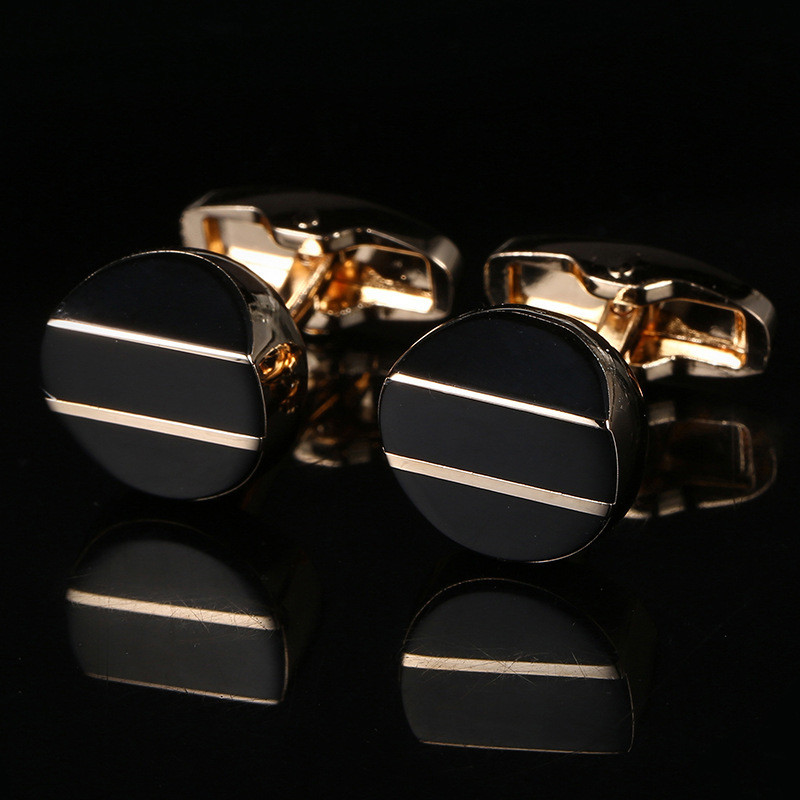 Rose Gold-Tone Round French Cuff Studs - Image 6