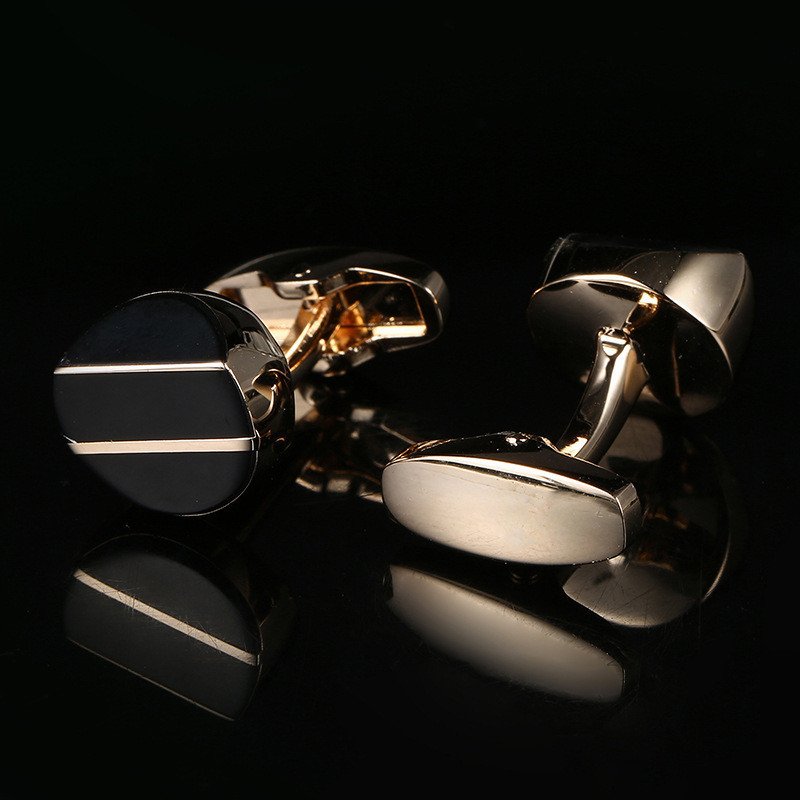 Rose Gold-Tone Round French Cuff Studs - Image 5