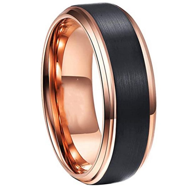 Two-Tone Tungsten Steel Ring