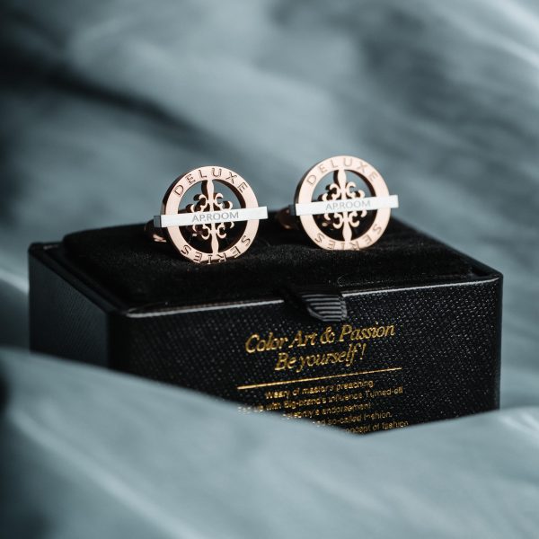 Chocolate-Tone French-Style Cufflinks