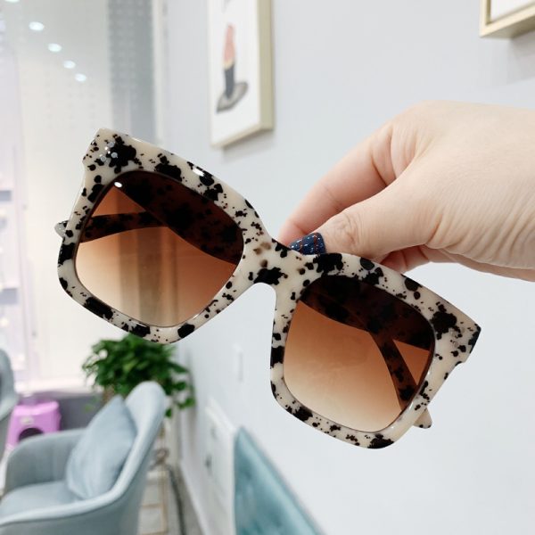 Oversized Rivet Square Sunglasses