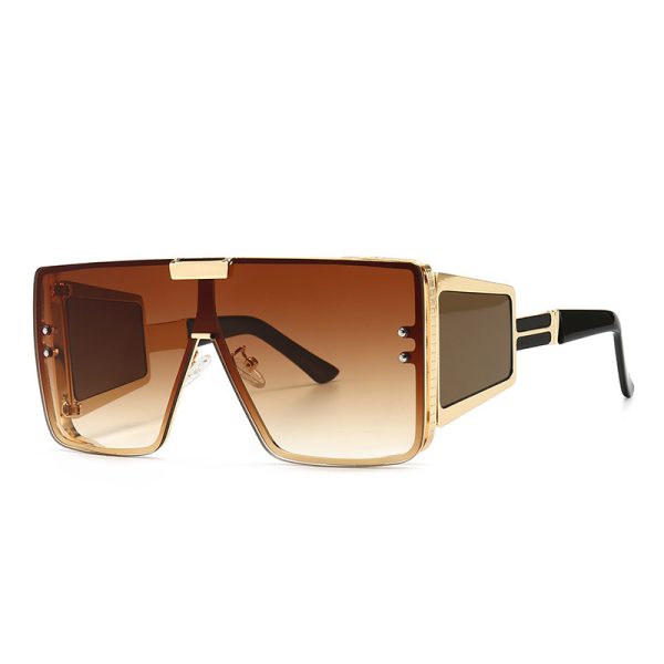 Oversized Flat-Top Sunglasses
