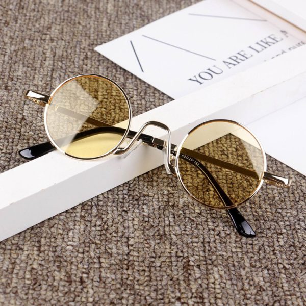 Slim Round Retro Sunglassesv