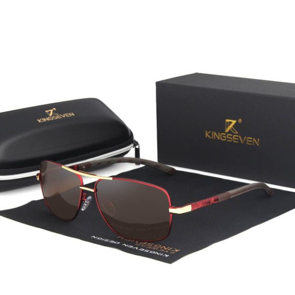 Men’s Round Polarized Sunglasses with UV400 Protection