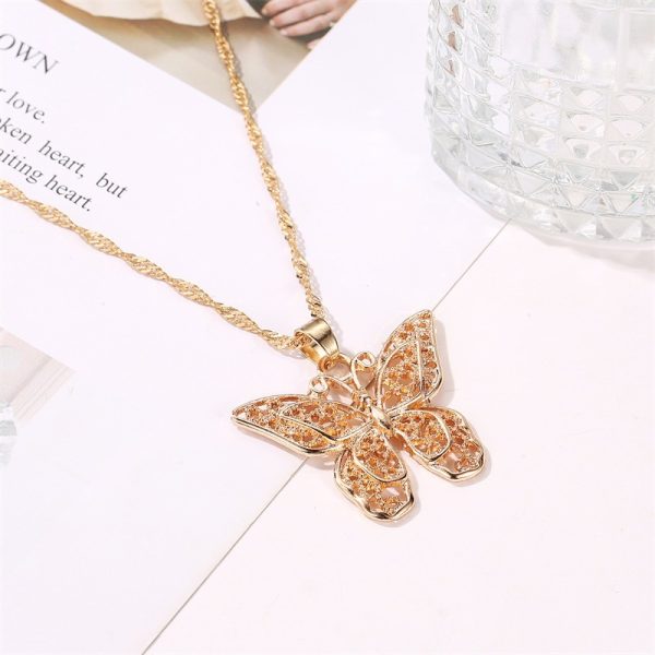 Butterfly Pendant Gold-Filled Necklace