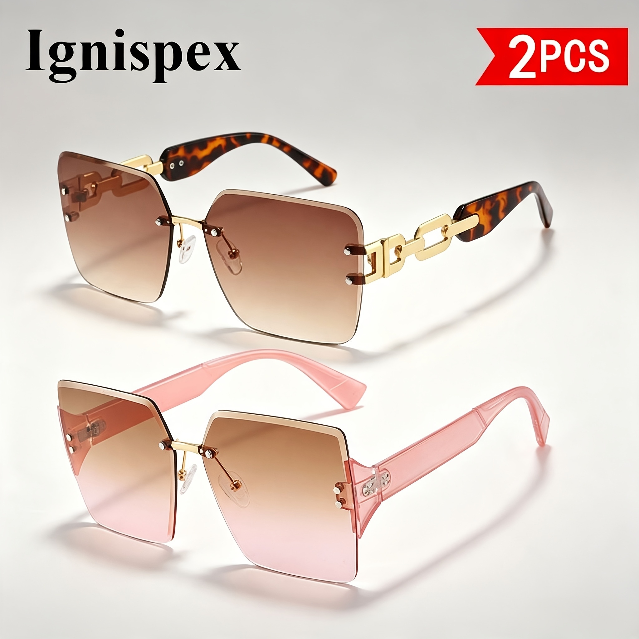 Two-Pack Chain-Link Sunglasses - Image 5