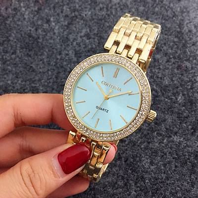 Two-Tone Metal Band Quartz Watch